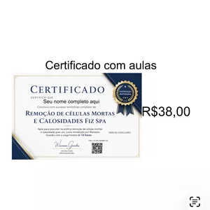 Imagem do curso Certificado e aulas remoção de células mortas e calosidades 