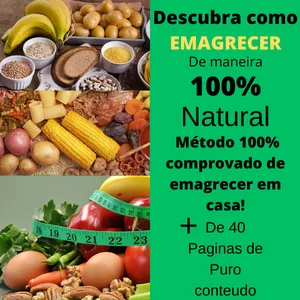 Imagem de capa para o Ebook Descubra como EMAGRECER de maneira 100% Natural