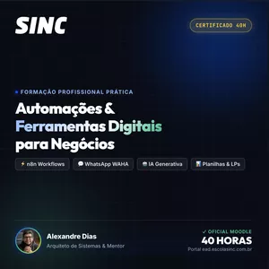 Imagem do curso Automações e Ferramentas Digitais para Negócios