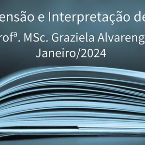 Imagem de capa para o Ebook Ebook - Compreensão e Interpretação de Textos