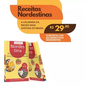 Imagem de capa para o Ebook Receitas Nordestinas 