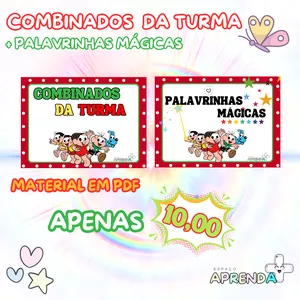 Imagem de capa para o Ebook COMBINADOS DA TURMA + PALAVRINHAS MÁGICAS - TURMA DA MÔNICA