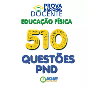 Imagem de capa para o Ebook 510 QUESTÕES PND EDUCAÇÃO FÍSICA