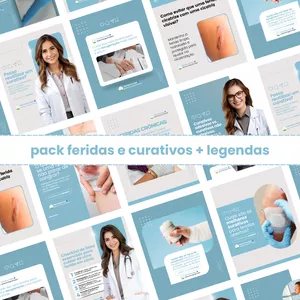 Imagem do curso PACK CANVA FERIDAS E CURATIVOS