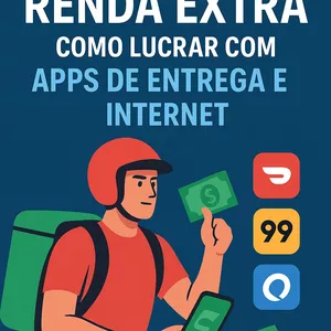 Imagem de capa para o Ebook Como lucrar com aplicativos de entrega e internet