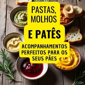 Imagem de capa para o Ebook Pastas, Molhos e Patês, Acompanhamentos Perfeitos Para os Seus Pães!