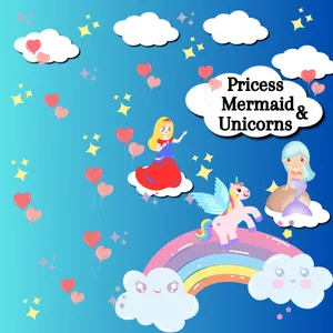 Imagen de portada para Ebook Princess,Mermaid &amp; Unicorns: Coloring Book