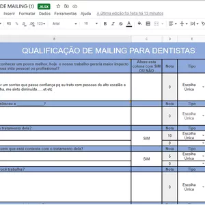Imagem de capa para o Curso online PLANILHA DE QUALIFICAÇÃO DE MAILING