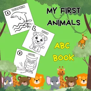 Cover image for Ebook  My First Animals ABC Coloring Book – Alphabet for Kids Ages 3–5 (PDF)