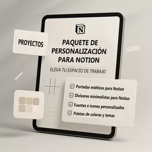 Imagen de portada para Curso online Plantillas de Personalización para Notion - (MRR incluido)