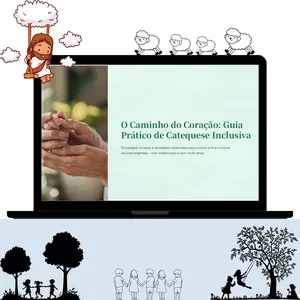 Imagem de capa para o Ebook Guia Prático da Catequese Inclusiva - O Caminho do Coração