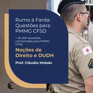 Imagem de capa para o Curso online Rumo à Farda: Apostila de Questões para PMMG CFSD