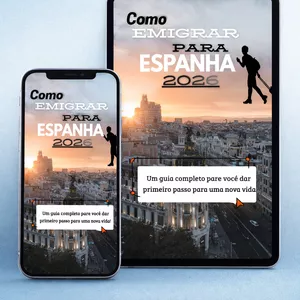 Imagem de capa para o Ebook Guia Completo: Como emigrar para a Espanha em 2026