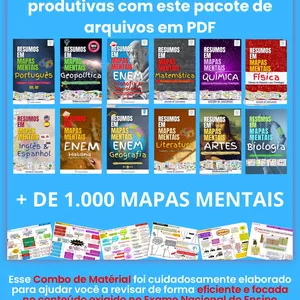 Imagem de capa para o Curso online Combo ENEM Premium: + de 1.000 Mapas Mentais + 138 de Anatomia e Fisiologia Completa