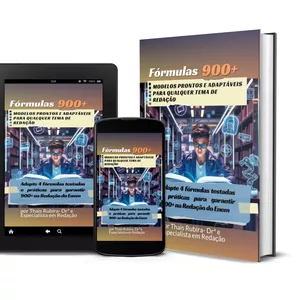 Imagem de capa para o Ebook Fórmulas 900+: Modelos prontos e adaptáveis para qualquer tema de Redação 
