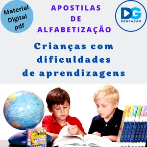 Imagem do curso APOSTILAS DE ALFABETIZAÇÃO "APRENDER É UMA DIVERSÃO"