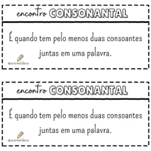 Imagem de capa para o Ebook Atividade - Encontro Consonantal