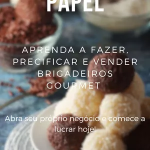 Imagem de capa para o Ebook Fazer, precificar e vender brigadeiros gourmet.