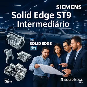 Imagem de capa para o Curso online Curso Solid Edge ST9 Intermediário