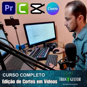 Imagem de capa para o Curso online Curso de Edição Cortes em Videos.