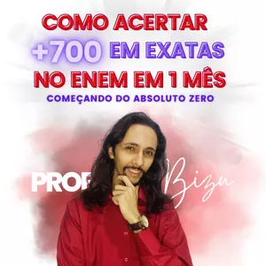 Imagem de Matemática para ENEM em 1 mês criado por Professor Bizu na hotmart