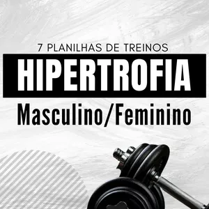 Imagem de capa para o Ebook Programas de treinos para hipertrofia 