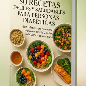 Imagen de portada para Ebook 50 Recetas para Diabéticos Fáciles, Saludables y Pensadas para el Control de la Glucosa