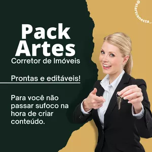 Imagem de capa para o Curso online Pack de Artes para Corretores de Imóveis no Canva
