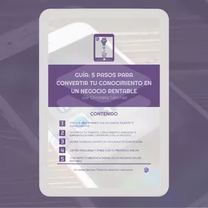 Imagen de portada para Ebook 5 pasos para convertir tu conocimiento en un negocio rentable