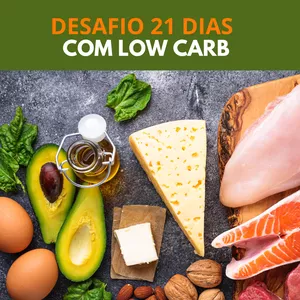 Imagem de capa para o Ebook Desafio 21 Dias com Low Carb