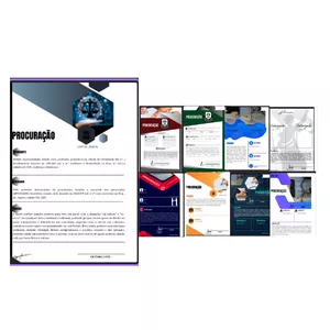Imagem de capa para o Curso online  PROCURAÇÃO COM VISUAL LAW (TEMPLATE PARA CANVA) KIT COM 11 MODELOS
