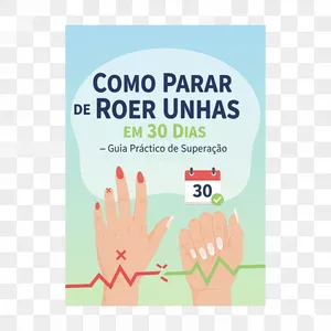 Imagem de capa para o Ebook Como Parar de Roer Unhas em 30 Dias – Guia Prático de Superação