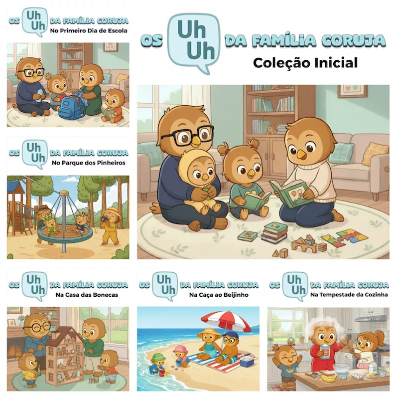 Capa — Os Uh Uh da Família Coruja