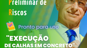 APR - Execução de calhas em concreto