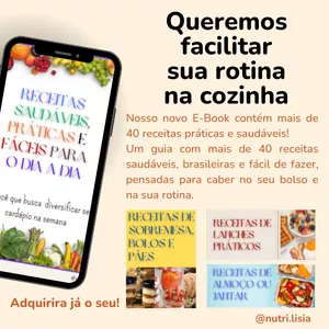 Imagem de capa para o Ebook Receitas saudaveis praticas e faceis para o dia a dia