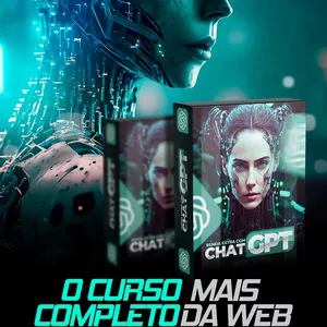 Imagem de capa para o Curso online CHAT GPT, DO ZERO AO LUCRO.