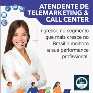 Imagem de capa para o Ebook CURSO ATENDENTE DE TELEMARKETING &amp; CALL CENTER