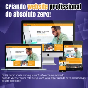 Imagem de capa para o Ebook 🌟 Descubra como criar sites incríveis sem complicação com o curso "Descomplicando Sites"! 🚀