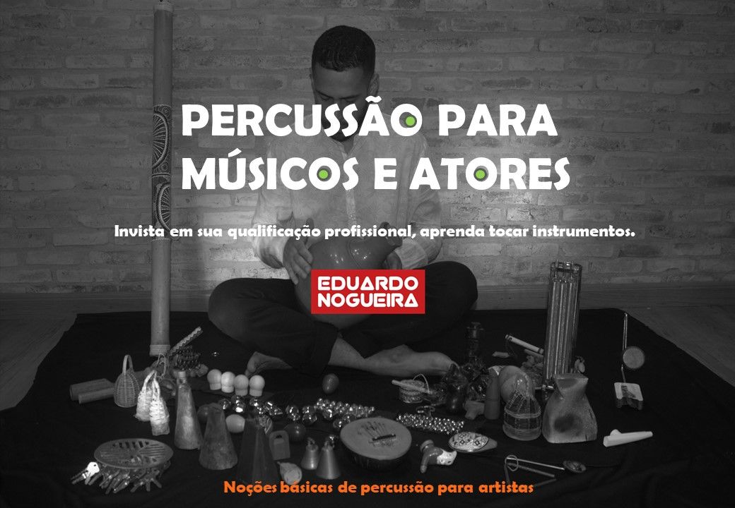 Imagem do curso Percussão para músicos e atores