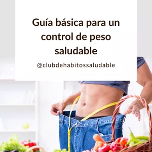 Imagen de portada para Ebook Guía básica para un control de peso saludable