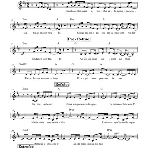 Imagem de capa para o Ebook Uma Vez (fhop music) -  Cifra - melodia e Letra