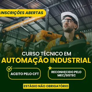 Imagem de capa para o Curso online Curso Técnico em Automação Industrial  EAD