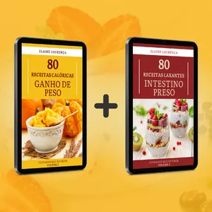 Imagem de capa para o Ebook Ver.3 COMBO: E-book Receitas para Ganho de Peso + Receitas para Intestino Preso