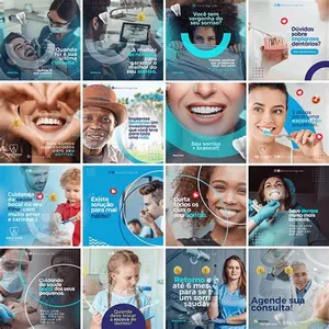 Imagem de capa para o Curso online Pack 230 Artes Para Dentistas Editáveis no Canva