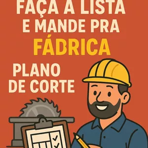 Imagem de capa para o Ebook PLANO DE CORTE PARA MOVEIS EM MDF