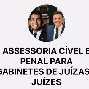 Imagem de CURSO DE ASSESSORIA CÍVEL E PENAL  PARA GABINETES DE JUÍZAS E JUÍZES: Abordagens práticas criado por CURSOS JURÍDICOS DE EXCELENCIA na hotmart