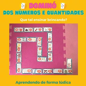 Imagem de capa para o Ebook DOMINÓ DOS NUMEROS E QUANTIDADES 