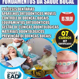 Curso MAGNATA DIGITAL CURSOS - FUNDAMENTOS DE SAUDE BUCAL - 07 CURSOS COM CERTIFICADOS INDIVIDUAIS