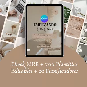 Imagen de portada para Ebook Ebook Canva + 700 Plantillas para Redes Sociales + 20 Planificadores