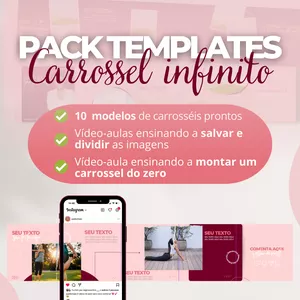 Imagem de capa para o Ebook Pack Canva | CARROSSEL INFINITO